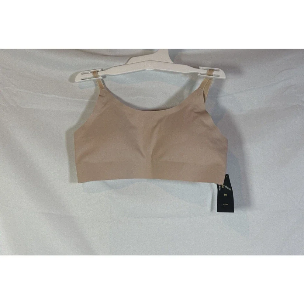 Art Class Girls Polyester/Spandex Bra Color Beige Size Small Very Comfortable